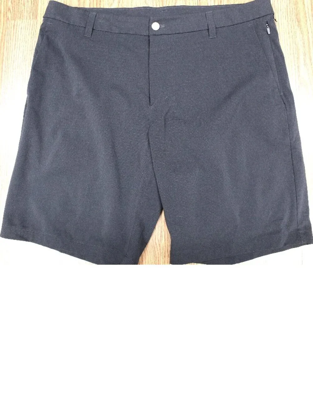LULULEMON REGULAR FIT NYLON/SPANDEX SHORTS DARK GRAY Sz 36